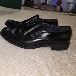 Stacy Adams Men's Leather Loafers Black Size 9M Slip On Dress